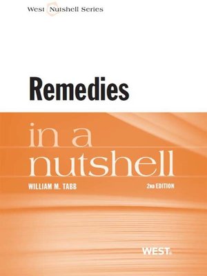 cover image of Remedies in a Nutshell, 2d